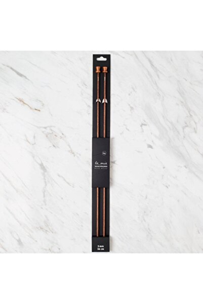 Twin Store لا ميا روزوود 3 مم 36 سم أسياخ حياكة خشبية