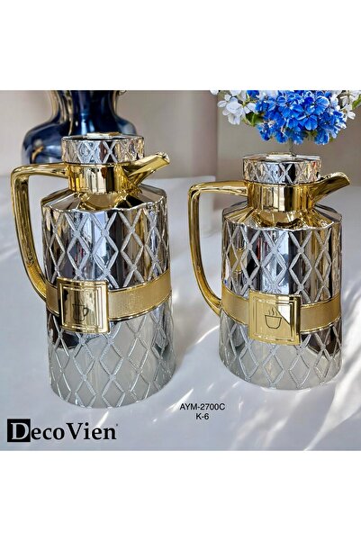 Olca AYMET HOME ÖZEL LÜX İÇİ CAM TERMOS 2 Lİ TAKIM (2700C)