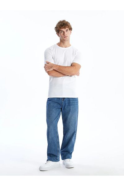 LC Waikiki Tricou bărbătesc din bumbac pieptănat cu gât XSIDE