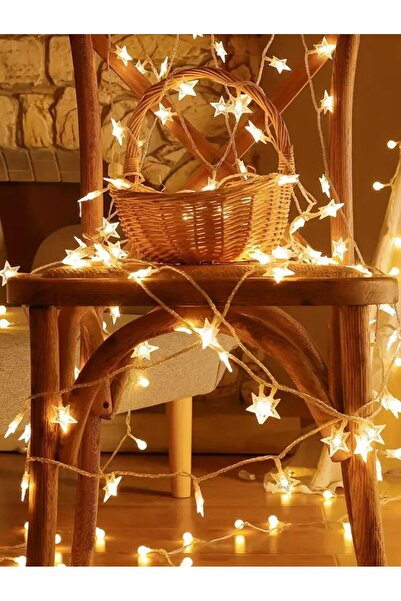 H Pp Hello Peoples Yıldız Led 3 Metre 20 Led Pilli Gün Işığı Dekoratif Aydınlatma