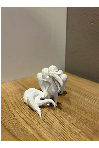 3D Brothers Ninetales Model   Emblem of Strength and Magic in Pokémon Universe