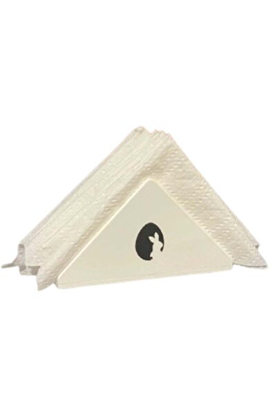 3D Brothers Modern Triangular Rabbit Design Napkin Holder, Elegant Tabletop T...