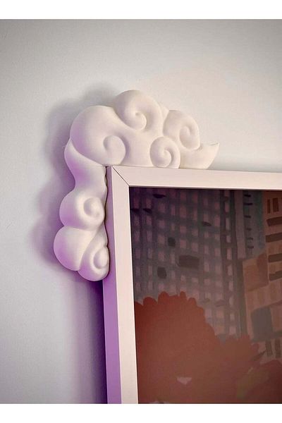 3D Brothers Cloud-Inspired Corner Decor Merging Elegance with Detailed Design to Enhance Your Space