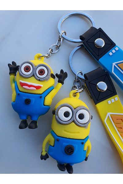 ALBATRAOZ Minion 3D Character Keychain 2 Pack Bag Accessories