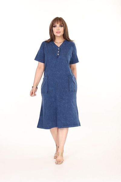 özle fashion Buttoned Collar Plus Size Pocket Dress