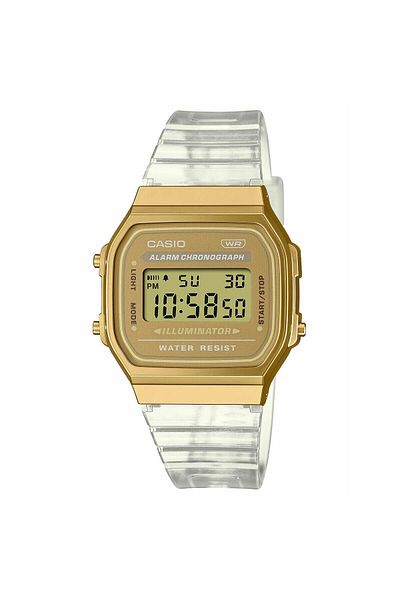 Casio Unisex-Uhr Casio VINTAGE COLLECTION - TRANSPARENTES ARMBAND - GOLD