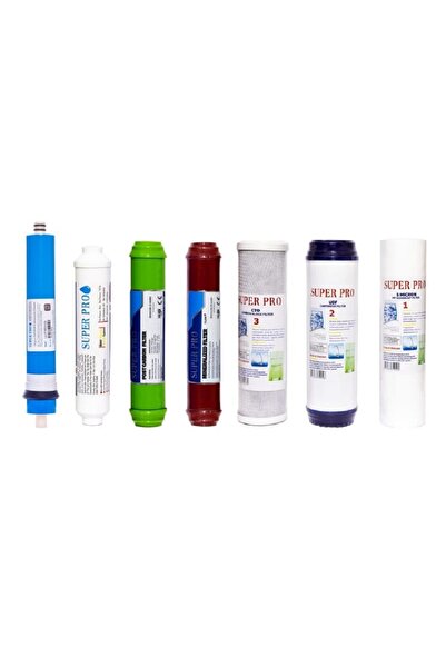Superpro مجموعة فلتر مياه مكونة من 7 مراحل لأنظمة تحلية المياه المنزلية لتنقية المياه بجودة عالية