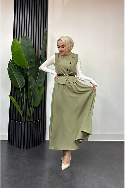 HB MODA COLLECTİON Γιλέκο Hijab Σετ