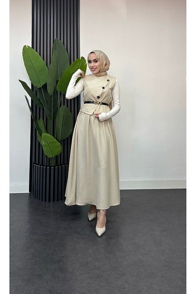 HB MODA COLLECTİON Γιλέκο Hijab Σετ
