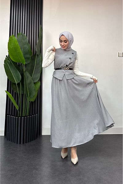 HB MODA COLLECTİON Vest Hijab Suit