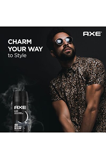 Axe Spray de corp pentru bărbați, negru, 150 ml x 6