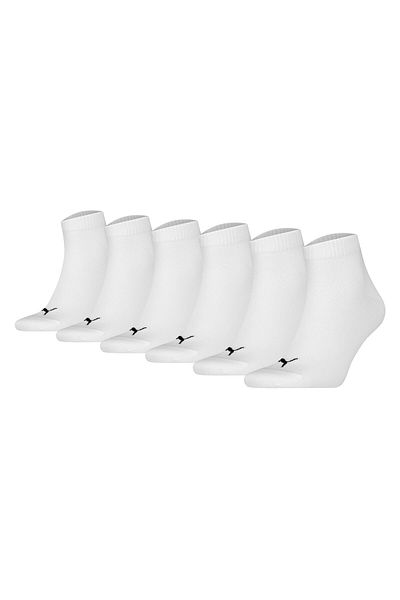 Puma Unisex Quarter Socken, 6er Pack - Quarter Plain ECOM 6P, Logo, uni