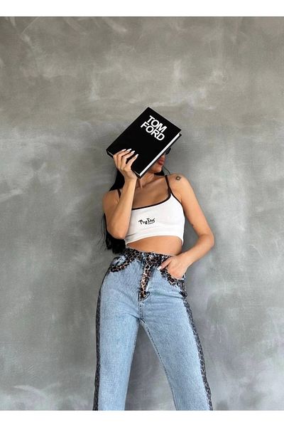 KAZAX Eyebrow Corset Crop Blouse