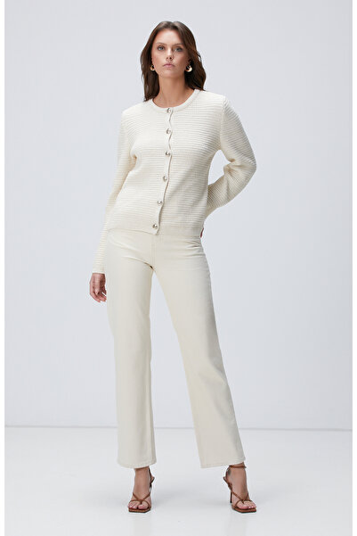 Network Kırık Beyaz Triko Ceket