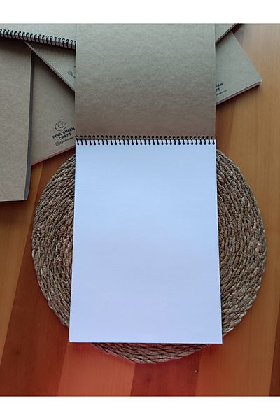 Pink Swan Craft A5 Thick Kraft Cover 30 Sheets 60 Pages for Notebook, Scrapbook & Bullet Journal