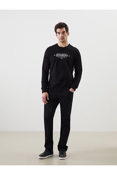 LC Waikiki Crew Neck Long Sleeve Printed Men's Sweatshirt