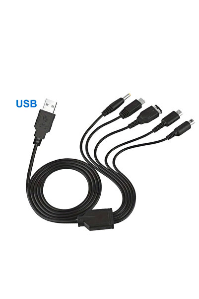 Choice USB A to 5 in 1 5 In 1 USB C Charging Cable For Nintendo New 3DS Xl Nd...