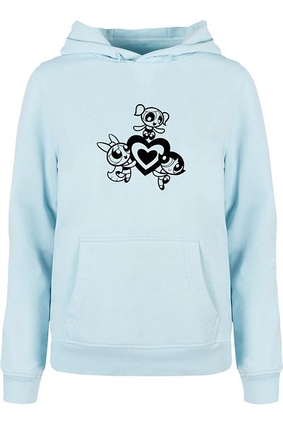 Merchcode Damen The Powerpuff Girls - Outline Basic Kapuzenpullover