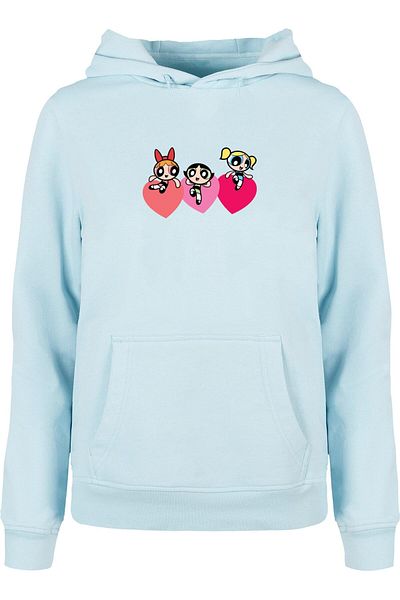 Merchcode Damen The Powerpuff Girls - Triple Heart Basic Kapuzenpullover