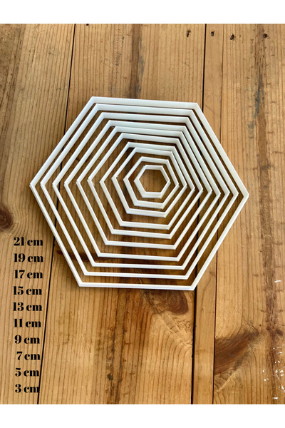 Volala Set of 10 Hexagonal Ceramic Mud Molds