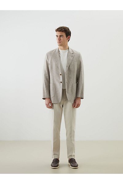 LC Waikiki Standard Fit Linen Look Men's Blazer Jacket
