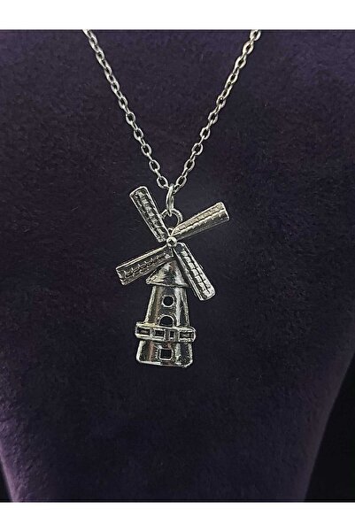 sarıyer silver Windmill Figure Netherlands Windmill Symbol of Fortune Abundan...
