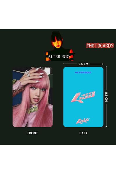 Kpop Dünyasi Blackpink Lisa "Alter Ego" Photocards Kiki Set