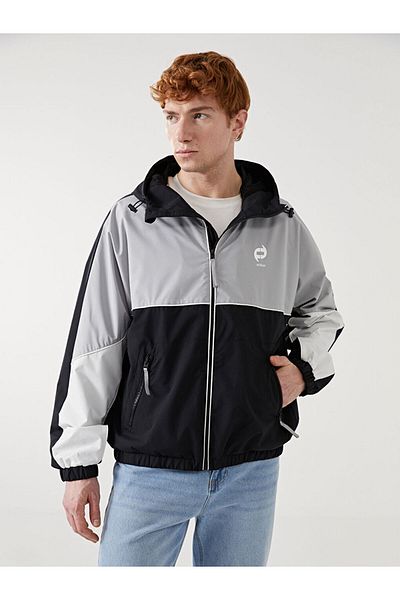 LC Waikiki Comfortable Fit Hooded Men's Raincoat