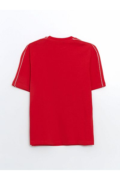 LC Waikiki New Season Crew Neck Short Sleeve Printed Combed Cotton Men's T-Shirt - S5Ma97Z8