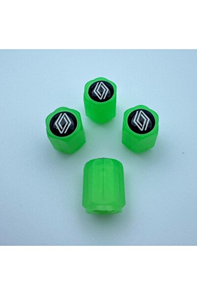 Lazer Store Renault Koleos ile Uyumlu Logolu Yeşil Fosforlu Sibop Kapağı Gece...