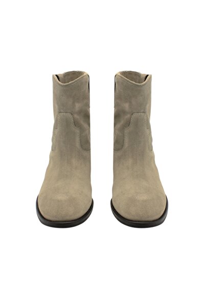 Vario Süet Western Düz Kadın Bot Sonıa Ardesıa R119