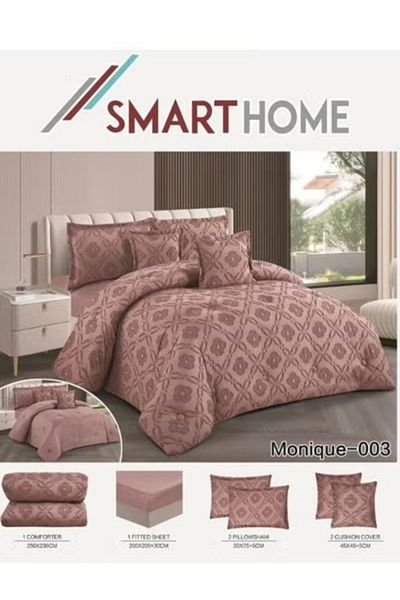 smart home Double-sided comforter set, 6-piece bedspread, 6-piece comforter, 100% microfiber