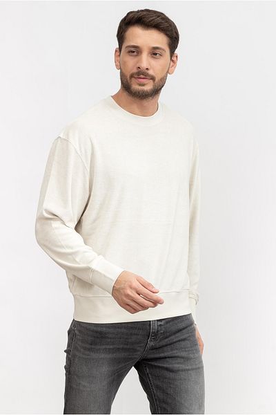 Calvin Klein Embro Neck Toweling Crewneck Men's Sweatshirt