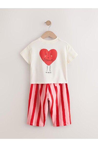 GAistKids Sırt Baskılı Çizgili Pantolon Alt-Üst Takım