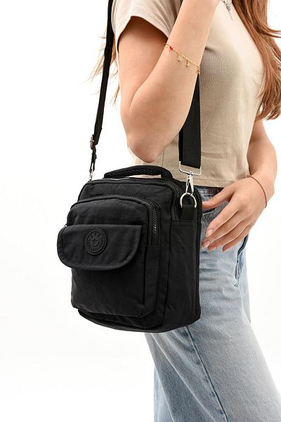 571 Collections Çanta Unisex Black?small Size Crossbody Handbag - Document, Phone Holder, Casual (Model: 5)