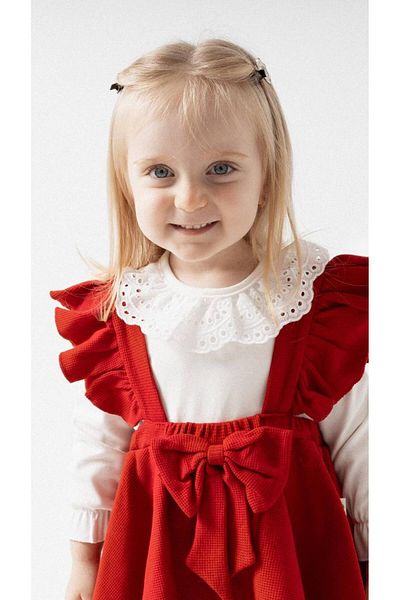 İnci Incibaby Bow 100% Cotton Premium Dress & Lace Snap Body Suit