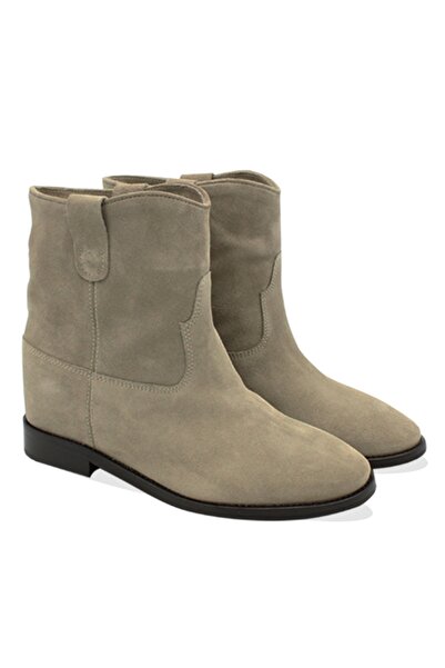 Vario Süet Western Düz Kadın Bot Sonıa Ardesıa R119