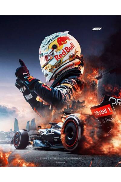 Sticksy Formula F1 Posteri - Kağıt Poster Çerçevesiz Afiş Duvar Posteri 33x61