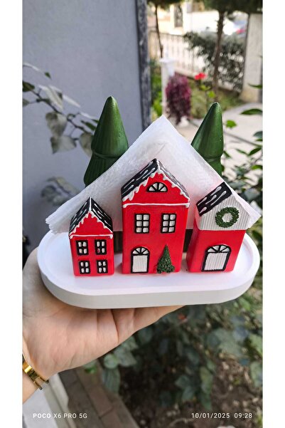 e&e süs dükkanı Yılbaşı temalı peçetelik modeli