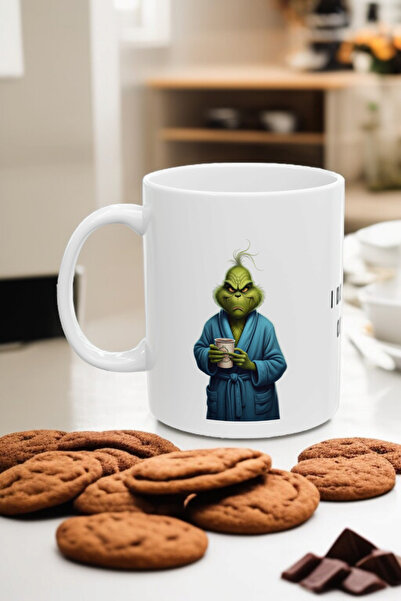 niceworkbynicehands تصميم Grinch - كوب قهوة مضحك في صندوق مخصص