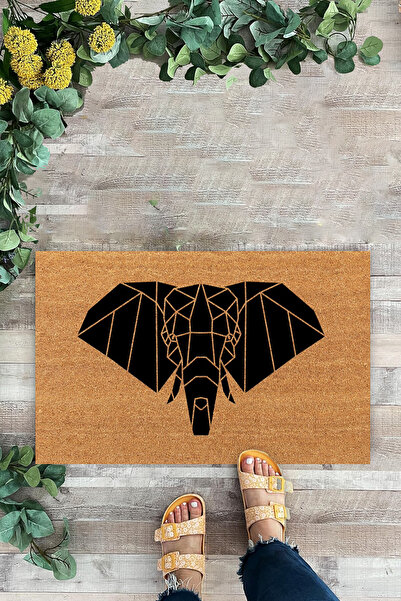 KARMAT نمط الفيل، سجادة باب مطبوعة رقمية حديثة، سجادة باب أمامية داخلية وخارجية، سجادة مهر