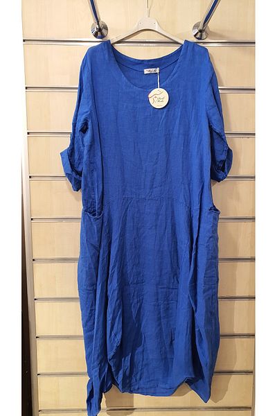 Park Moda ROCHIE LUNGĂ DE IN CU BUMBAC CU MODEL DREPT