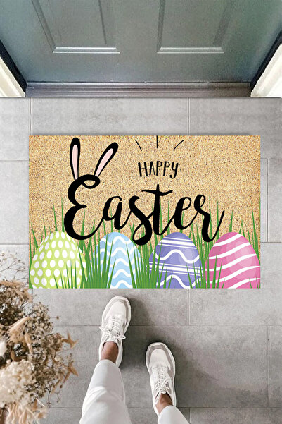 KARMAT Fericită Paște, covoraș pentru interior și exterior, covoraș modern cu imprimare digitală, covoraș tematic