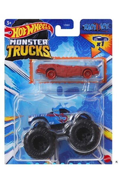 HOT WHEELS Monster Trucks Race Ace 1:64 ölçekli Metal Araba