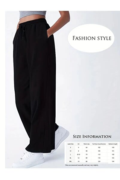 CAONNES Γυναικεία μαύρα φαρδιά αθλητικά ρούχα υψηλής ποιότητας ελαστική φόρμα...