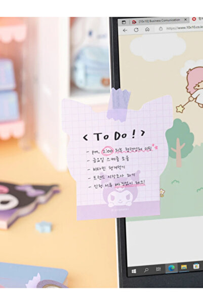 ÖZ OFİS Kuromi Hello Kitty My Melodi Cinamoroll Sanrio Mini Note Pad 1 Adet