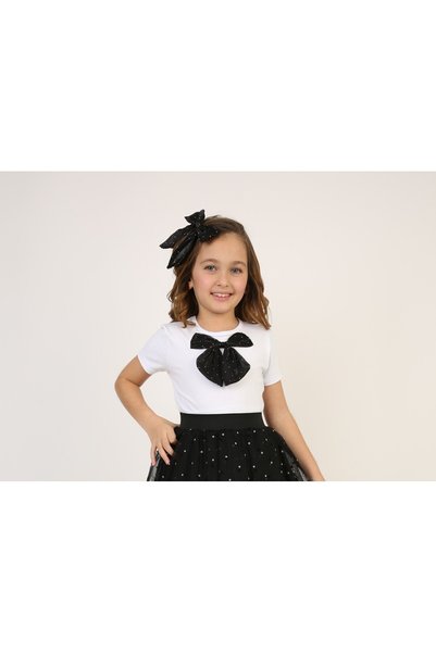 Dıgıl Kids Black Tulle Bow Hunter Girl T-Shirt under the Sun 10/19/29 Clothes...