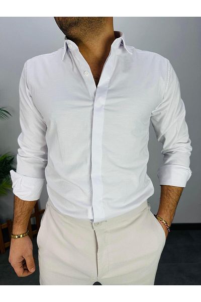 MODA White Secret Pat Slim Shirt