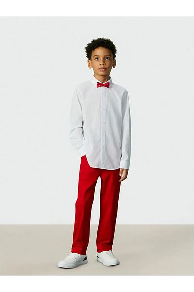 LC Waikiki Lcw Kids Black Boy's Trousers with Adjustable Elastic Waist