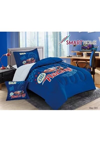 smart home طقم ملاءة سرير للأطفال مبطنة متوسطة الحجم وقابلة للعكس مكون من 4 قطع